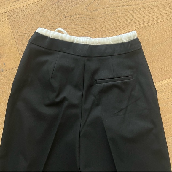 Zara DOUBLE WAIST WIDE LEG PANTS - Picture 4 of 10